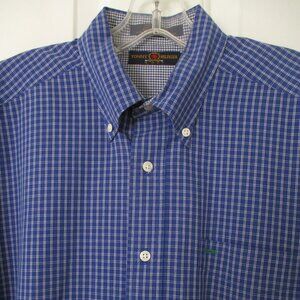 Tommy Hilfiger Golf Mens L/S Blue Cotton B/D Dress Shirt NWOT-16/31-32 or Medium